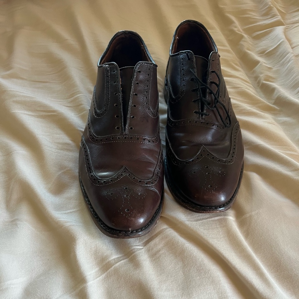 Allen Edmonds wingtip burgundy